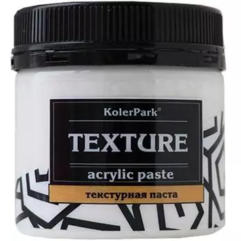 Текстурная паста KolerPark акриловая 150 мл цвет белый