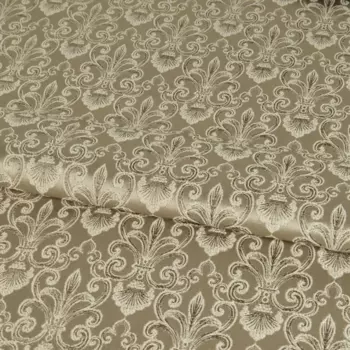 Ткань 1 м/п Ампир жаккард 140 см цвет бежевый