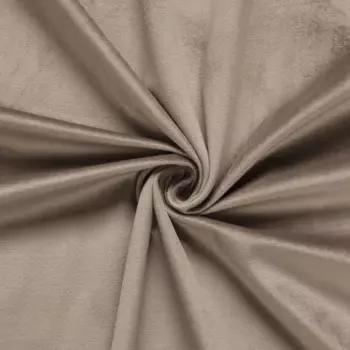 Ткань 1 м/п бархат 300 см цвет серо-бежевый