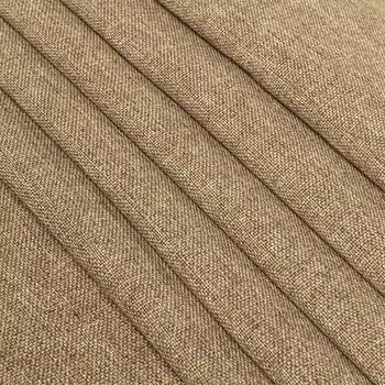 Ткань 1 м/п блэкаут имитация льна 280 см цвет бежевый