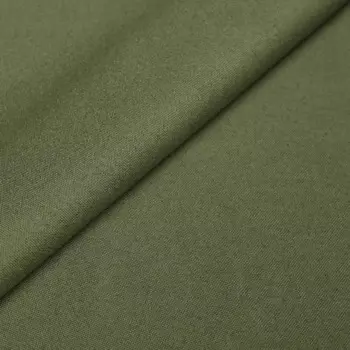 Ткань 1 м/п Блэкаут лен 280 см цвет оливково-зеленый