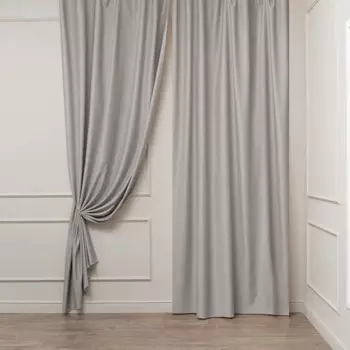 Ткань 1 м/п Fodera сатен 300 см цвет серо-бежевый