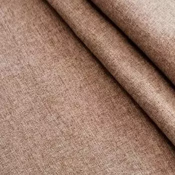 Ткань 1 м/п имитация льна 280 см цвет коричневый