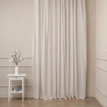 Ткань 1 м/п Silk1 органза 305 см цвет бежевый