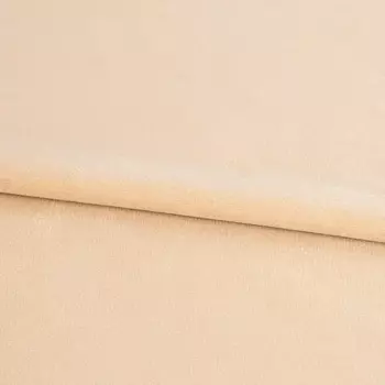 Ткань на отрез бархат Валлуар 1 м/п 300 см цвет бежевый