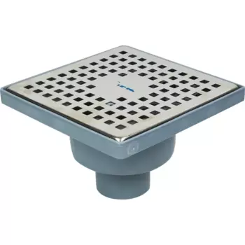 Трап для душа Berges Stock комбинированный затвор вертикальный слив 150x150x50 мм полипропилен