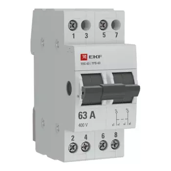 Трехпозиционный переключатель EKF Proxima 2P 63 А