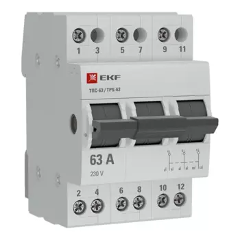 Трехпозиционный переключатель EKF Proxima 3P 63 А