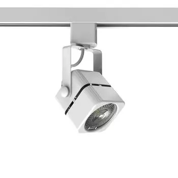 Трековый светильник Gauss со сменной лампой GU10 50 Вт 2 м² форма куб цвет белый