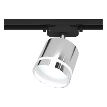 Трековый светильник спот поворотный Ritter Artline 85x80мм под лампу GX53 до 4м металл/пластик цвет хром