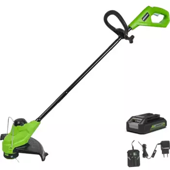 Триммер аккумуляторный GreenWorks 2107207 24 В 1x2 Ач АКБ и ЗУ входит в комплект