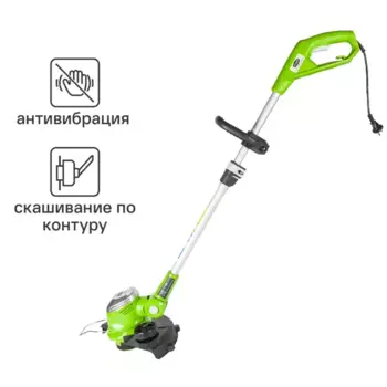 Триммер электрический Greenworks Deluxe 500Вт 30 см