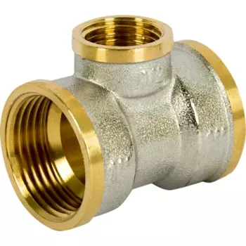 Тройник переходной 1"x1/2"x1" ВР латунь 027-8896