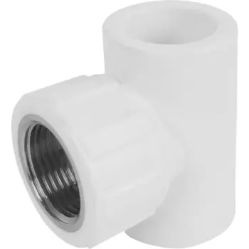 Тройник комбинированный Политэк 25x3/4"x25 мм ВР полипропилен