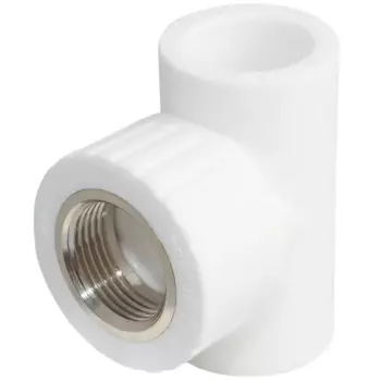 Тройник комбинированный Ростурпласт 25x3/4"x25 мм ВР полипропилен