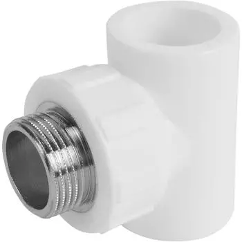 Тройник комбинированный Политэк 32x1"x32 мм НР полипропилен