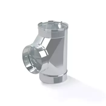 Тройник для дымохода Коракс D110 310x110 мм нержавеющая сталь AISI 430x0.5 мм