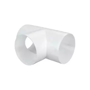 Тройник для круглых воздуховодов Fonet D100 мм пластик