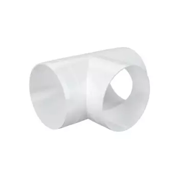 Тройник для круглых воздуховодов Fonet D125 мм пластик