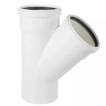 Тройник Equation с шумопоглощением 110x110 мм 45° полипропилен