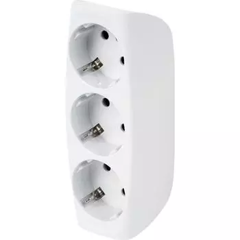 Разветвитель Эра SP-3e-W 3 розетки с заземлением 16 А цвет белый