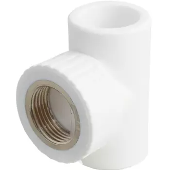 Тройник комбинированный Ростурпласт 32x1"x32 мм ВР полипропилен