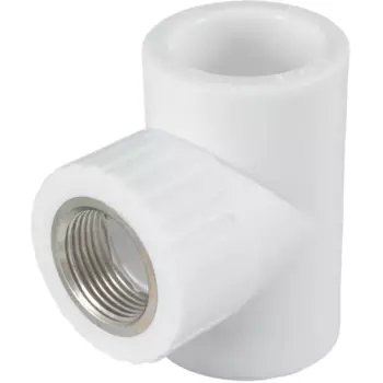 Тройник комбинированный Ростурпласт 32x3/4"x32 мм ВР полипропилен