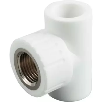 Тройник комбинированный Ростурпласт 20x1/2"x20 мм ВР полипропилен