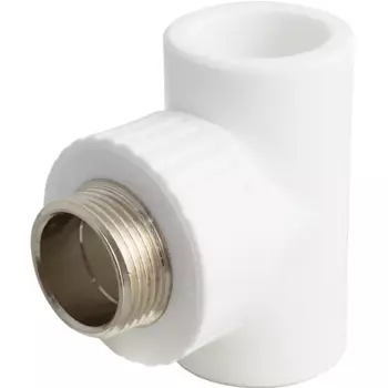 Тройник комбинированный Ростурпласт 32x1"x32 мм НР полипропилен