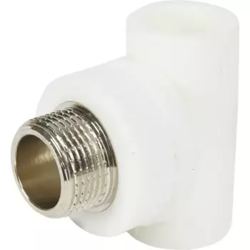 Тройник комбинированный РВК 20x3/4"x20 мм НР ВП полипропилен 20804