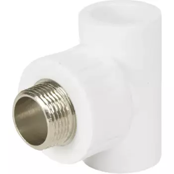 Тройник комбинированный РВК 25x3/4"x25 мм НР ВП полипропилен 020808