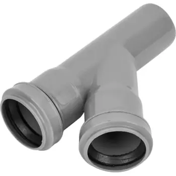 Тройник канализационный Мультимирпласт 40x40/45° мм полипропилен