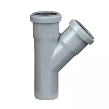 Тройник канализационный Мультимирпласт 50x50/45° мм полипропилен