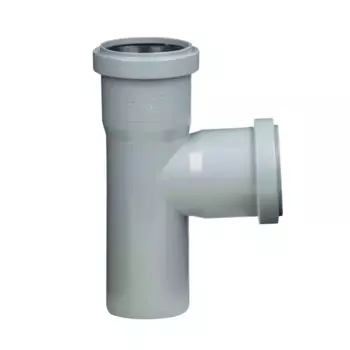 Тройник канализационный Мультимирпласт 50x50/90° мм полипропилен
