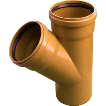 Тройник наружный 45° 110x110 мм