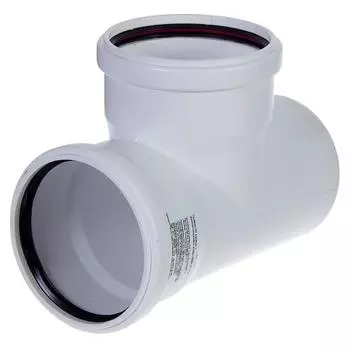 Тройник Equation с шумопоглощением 110x110 мм 87° полипропилен