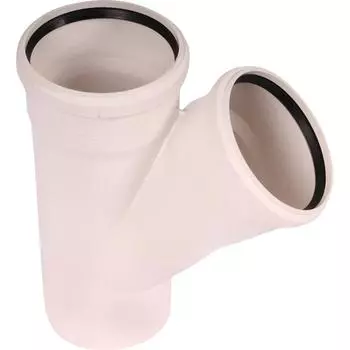 Тройник 110x110/45° Rehau Raupiano полипропилен 122984