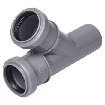 Тройник Политэк 40x40x40/45° полипропилен