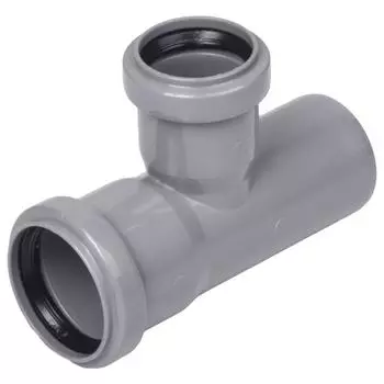 Тройник Политэк 50x40x50/87° полипропилен