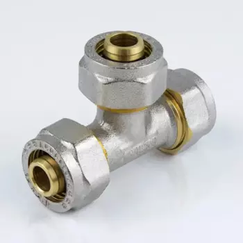 Тройник Aquasfera 20x20x20 мм латунь 027-9015