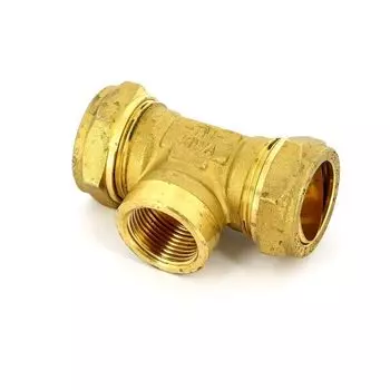 Тройник обжимной Tiemme внутренняя резьба 28 ммx3/4"x28 мм медь 1000117