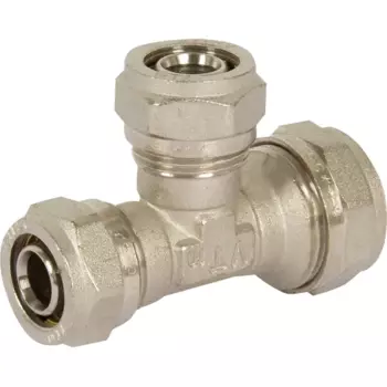 Тройник переходной Valtec 26x20x20 мм латунь VTM.331