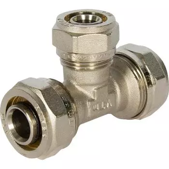 Тройник переходной Valtec 26x20x26 мм латунь VTM.331