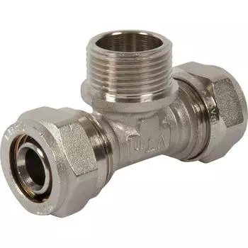 Тройник комбинированный Valtec 20x3/4"x20 мм НР латунь