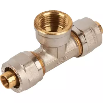 Тройник комбинированный Stout 16x1/2"x16 мм ВР латунь SFS-0012-001216