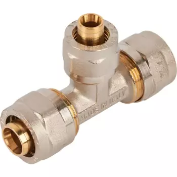 Тройник переходной Stout 20x16x20 мм латунь SFS-0010-201620