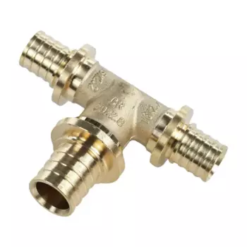 Тройник переходной Рехау 16x20x16 мм латунь