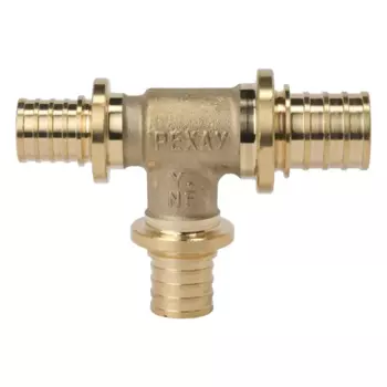 Тройник переходной Рехау 20x16x16 мм латунь