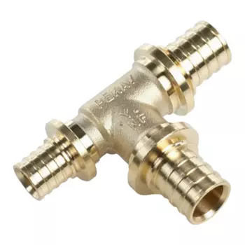 Тройник переходной Рехау 20x20x16 мм латунь