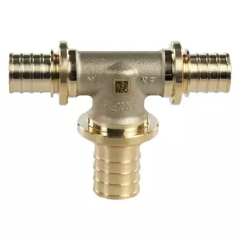 Тройник переходной Рехау 20x25x20 мм латунь